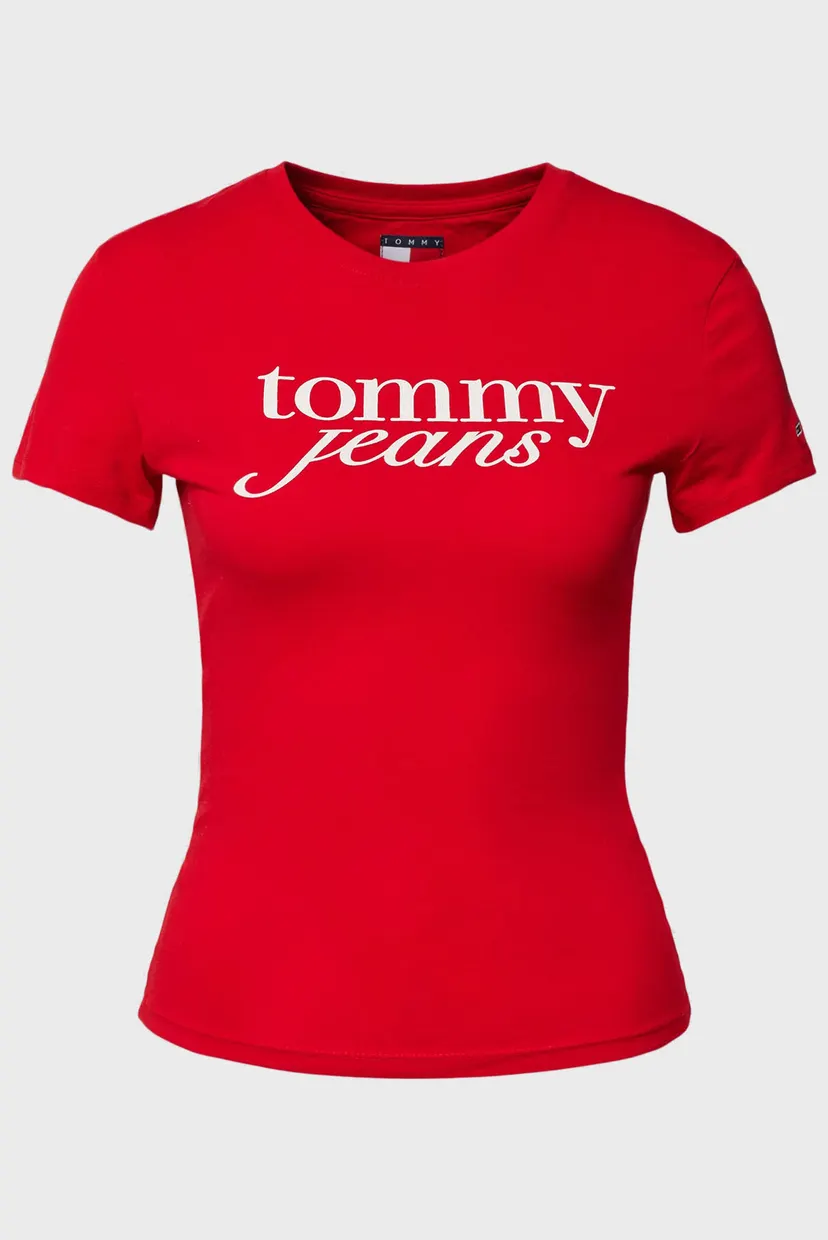 Жіноча червона футболка TJW SLIM ESSENTIAL LOGO TEE EXT 6