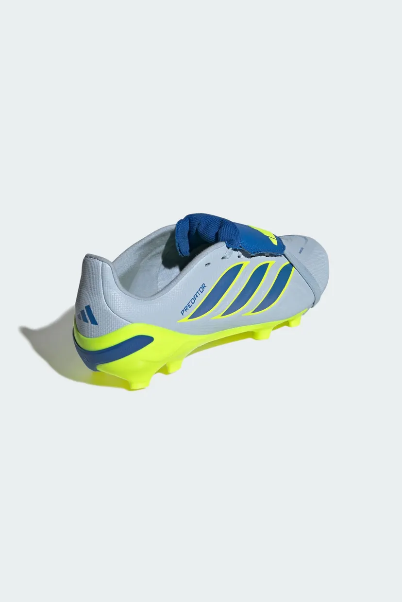 Детские голубые бутсы PREDATOR LEAGUE Fold-Over Tongue Firm Ground Football Kids 5