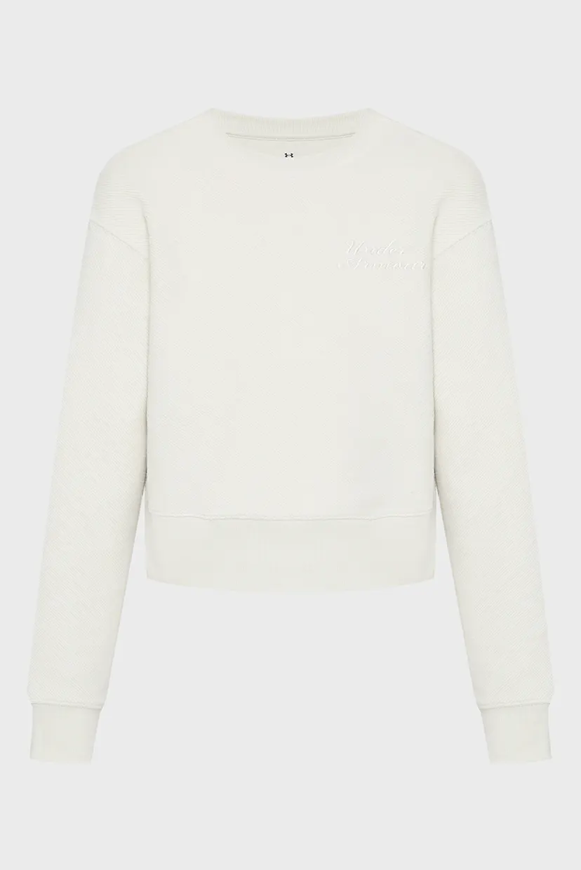 Жіночий білий світшот Icon Terry Varsity Crew 4