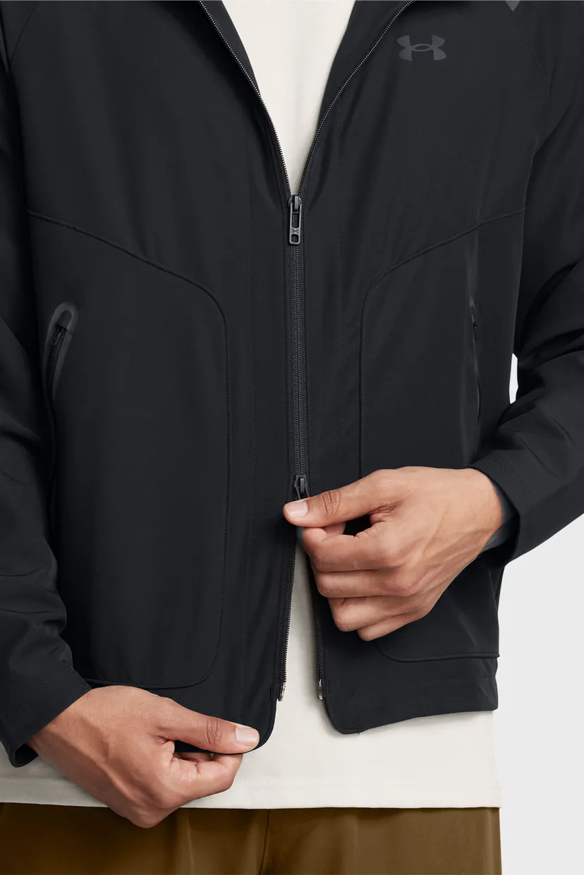 Чоловіча чорна вітровка UA Unstoppable Jacket LC 4