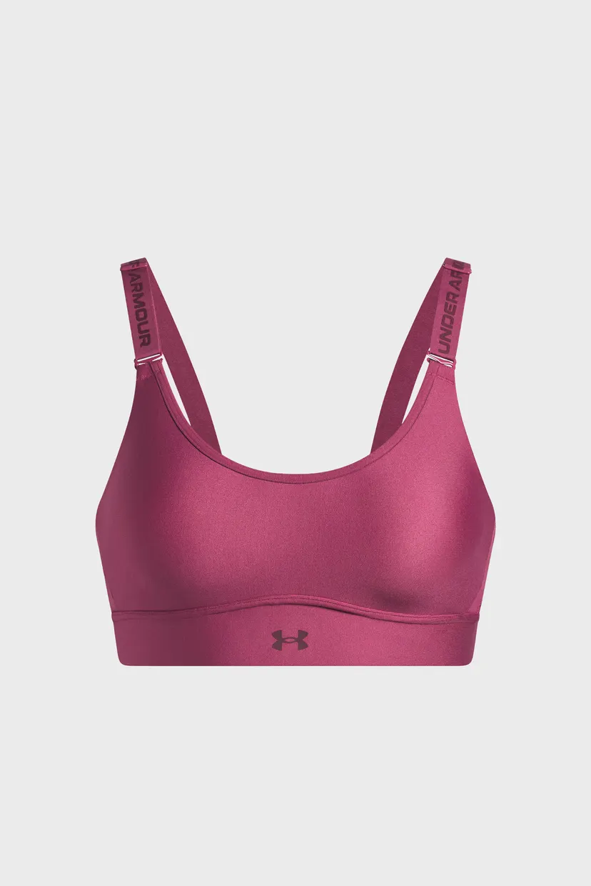 Женский розовый топ UA Infinity Mid 2.0 Bra 5