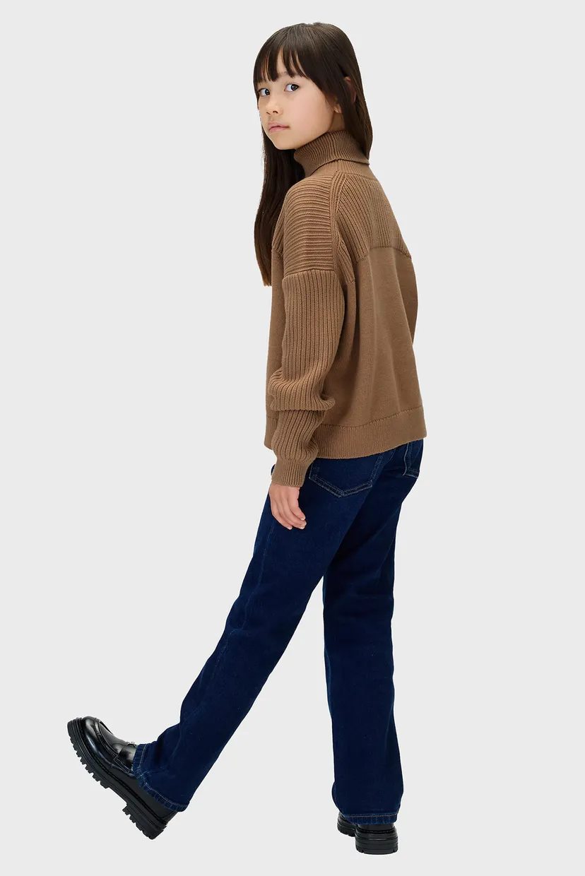 Дитячий коричневий светр MONOLOGO ROLLNECK 3