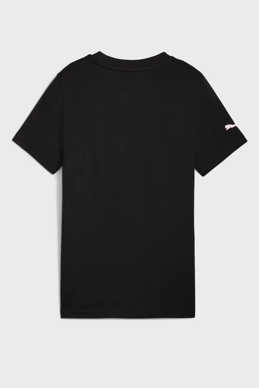 Детская черная футболка Scuderia Ferrari Sportswear Coloured Big Shield Tee Youth 5