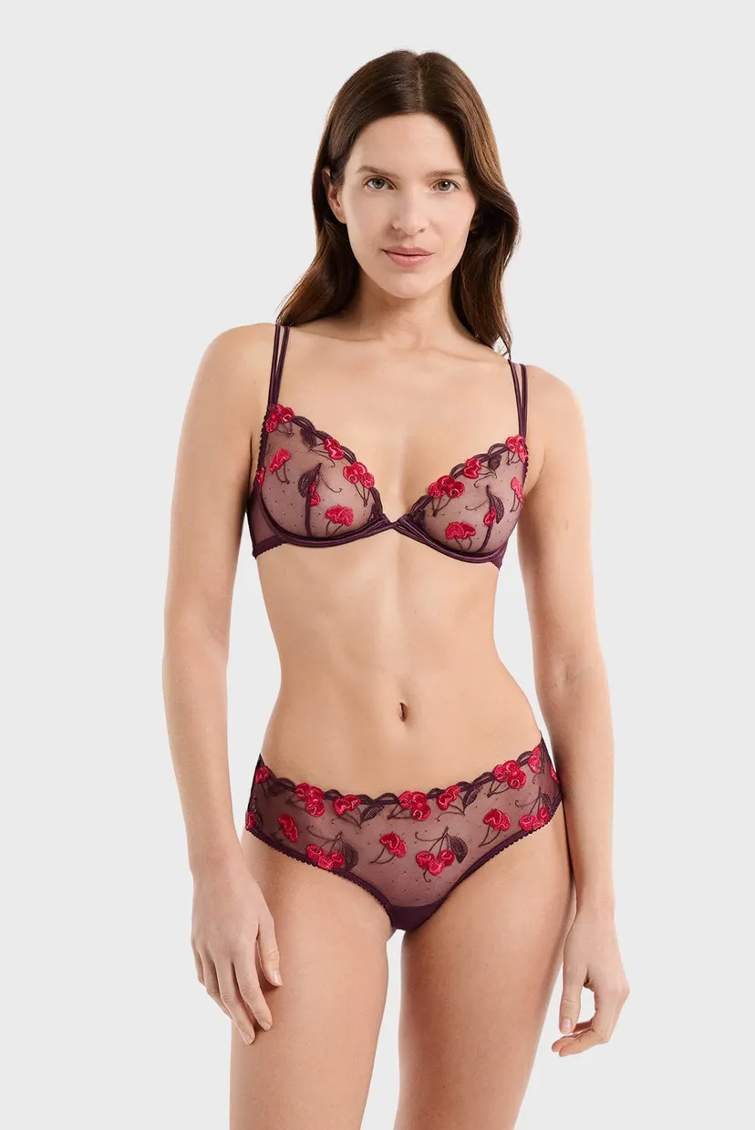 Женский бордовый бюстгальтер с мягкой чашкой ITS CHERRY 5
