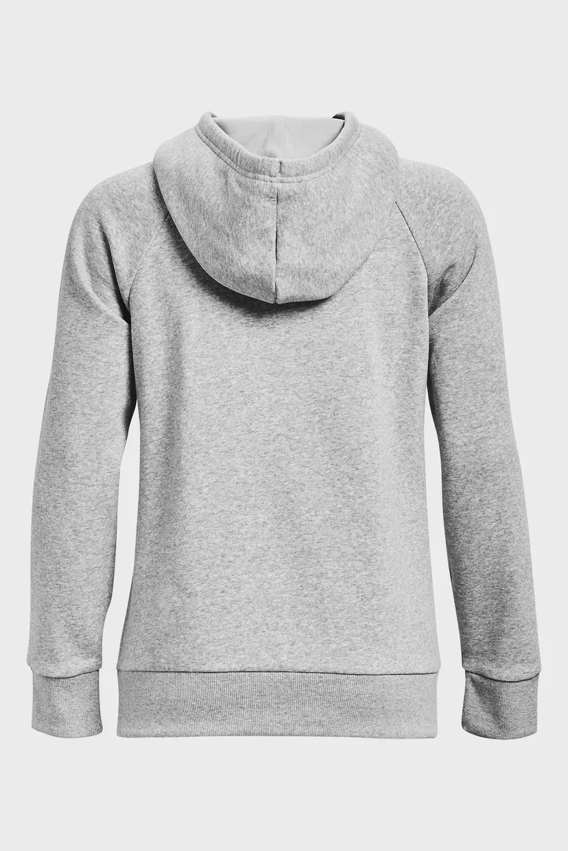 Жіноче сіре худі UA Rival Fleece Big Logo Hdy 6