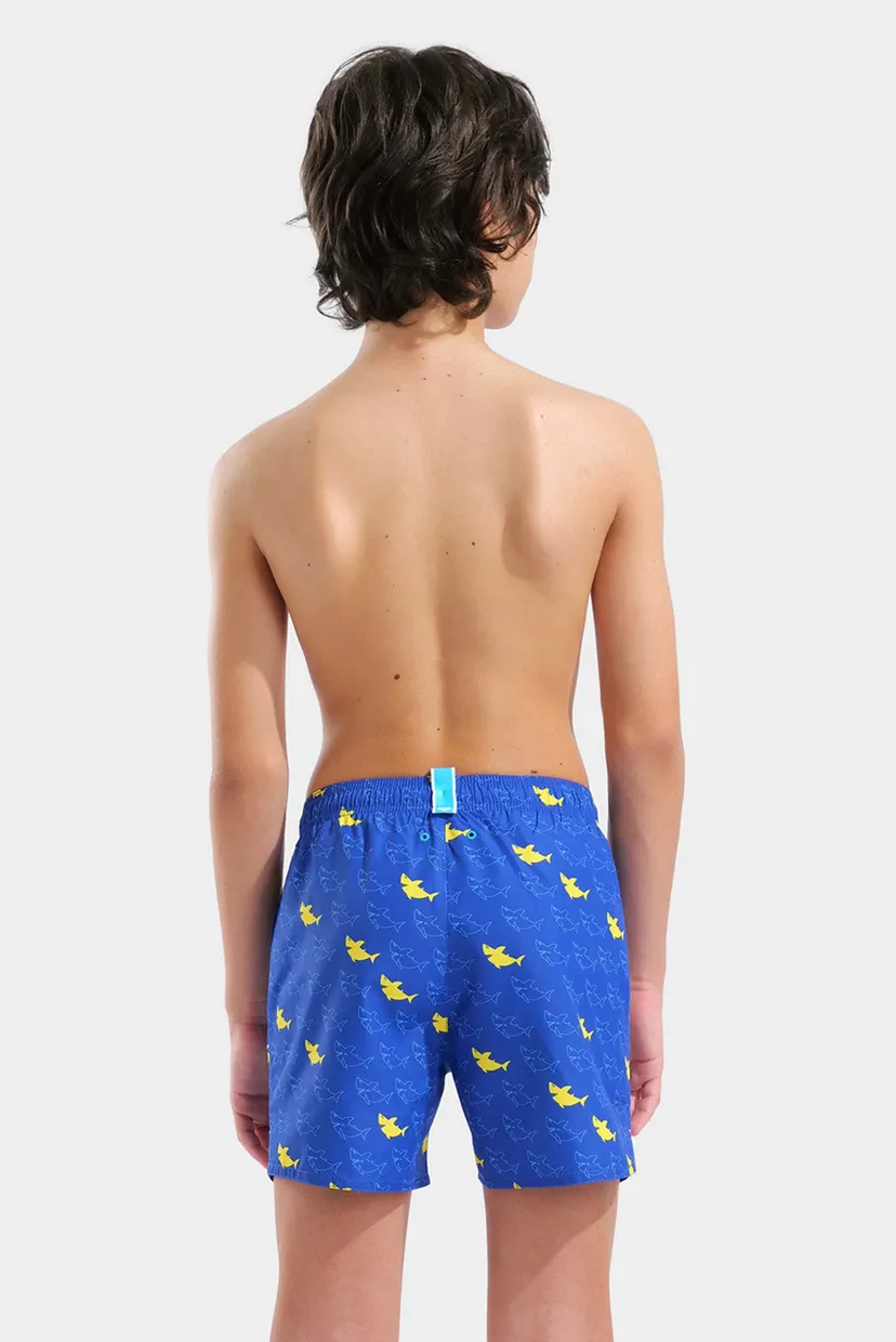Дитячі сині плавальні шорти з візерунком WATER PRINTS BEACH BOXER AO 3