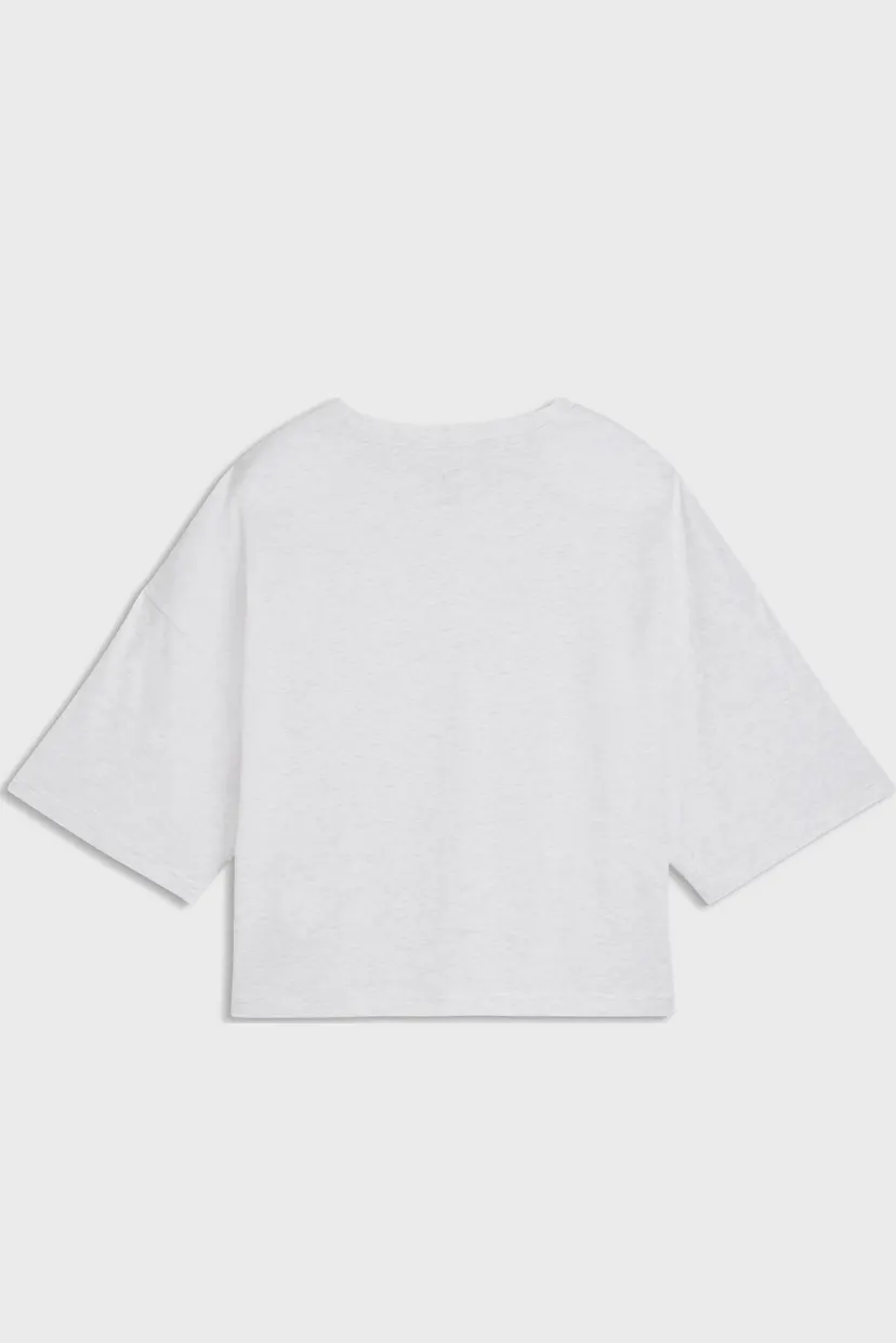 Жіноча світло-сіра футболка WARDROBE ESS Oversized Short Tee Women 5