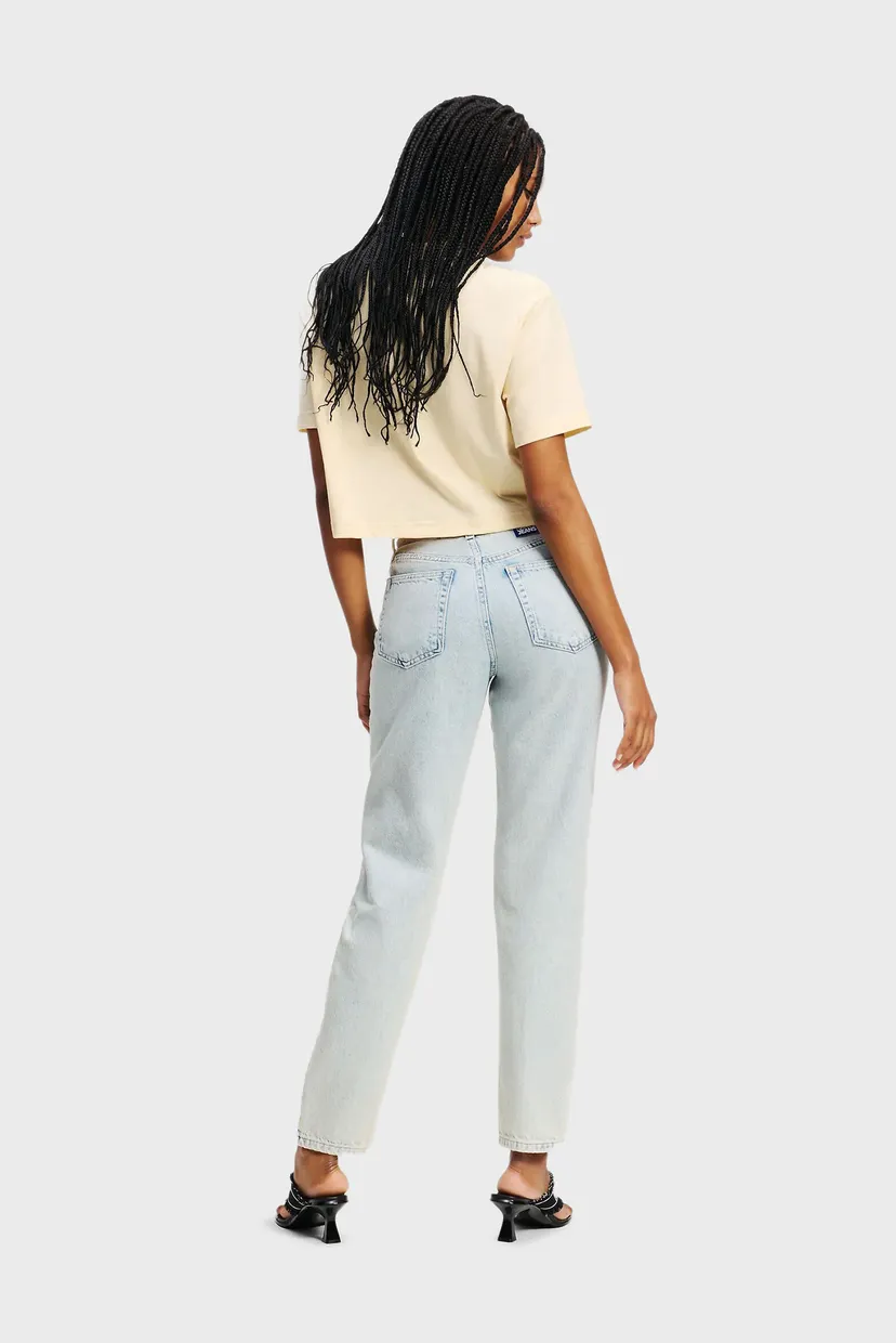 Женские голубые джинсы klj mom denim 3