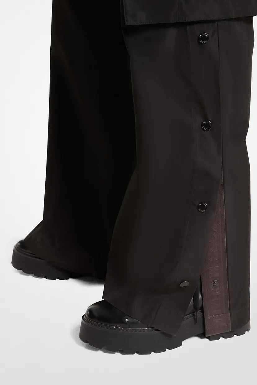 Женские черные карго MID-RISE WIDE CARGO PANTS 4