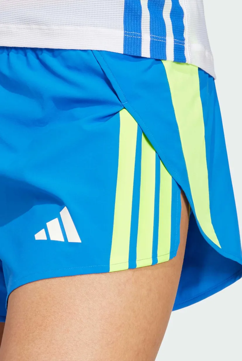 Женские синие шорты Adizero Retro Running 4