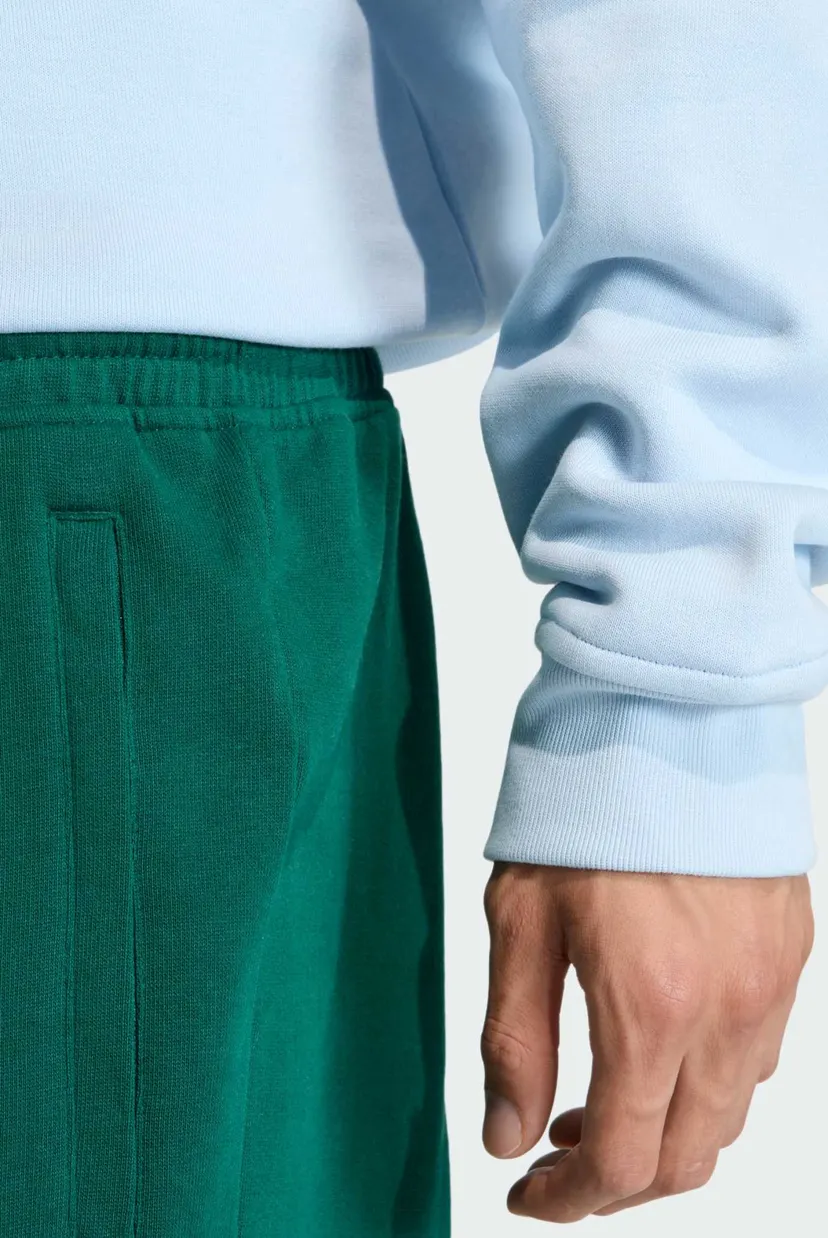 Чоловічі зелені шорти Essentials Trefoil Fleece 4