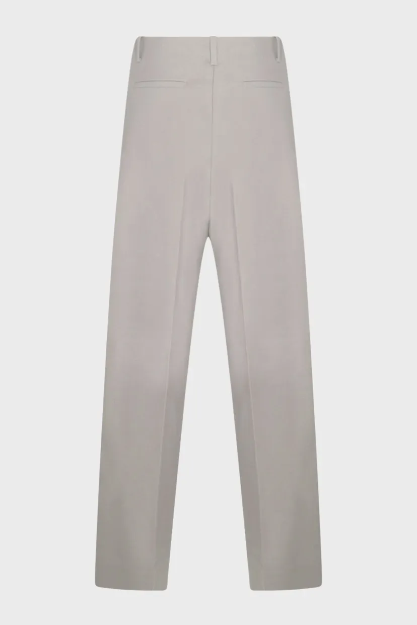 Жіночі бежеві вовняні брюки SOFT WOOL STRAIGHT PANT 6