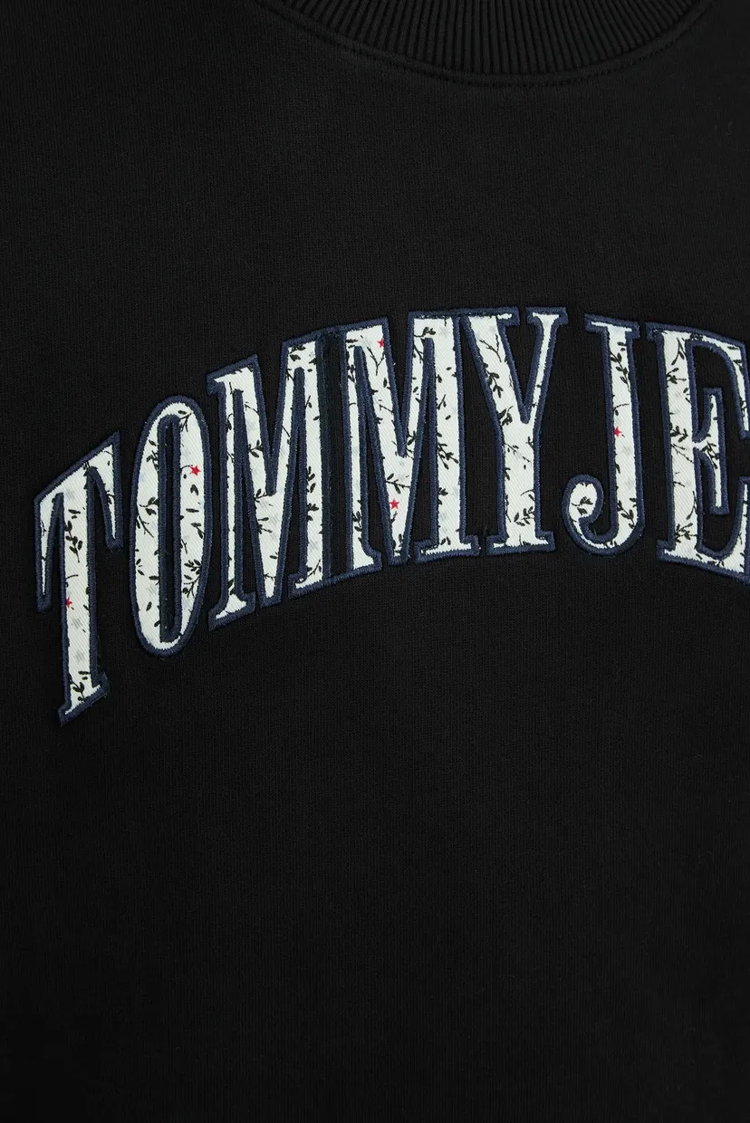 Женский черный свитшот TJW RLX FLORAL VARSITY CREW 5