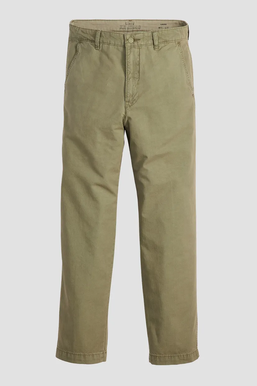 Мужские оливковые брюки 7