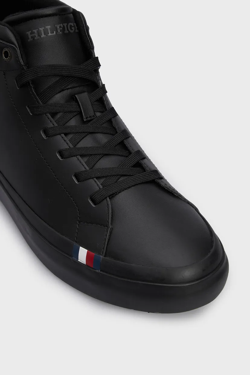 Мужские черные кожаные кроссовки MODERN VULC LTH HI WL 4