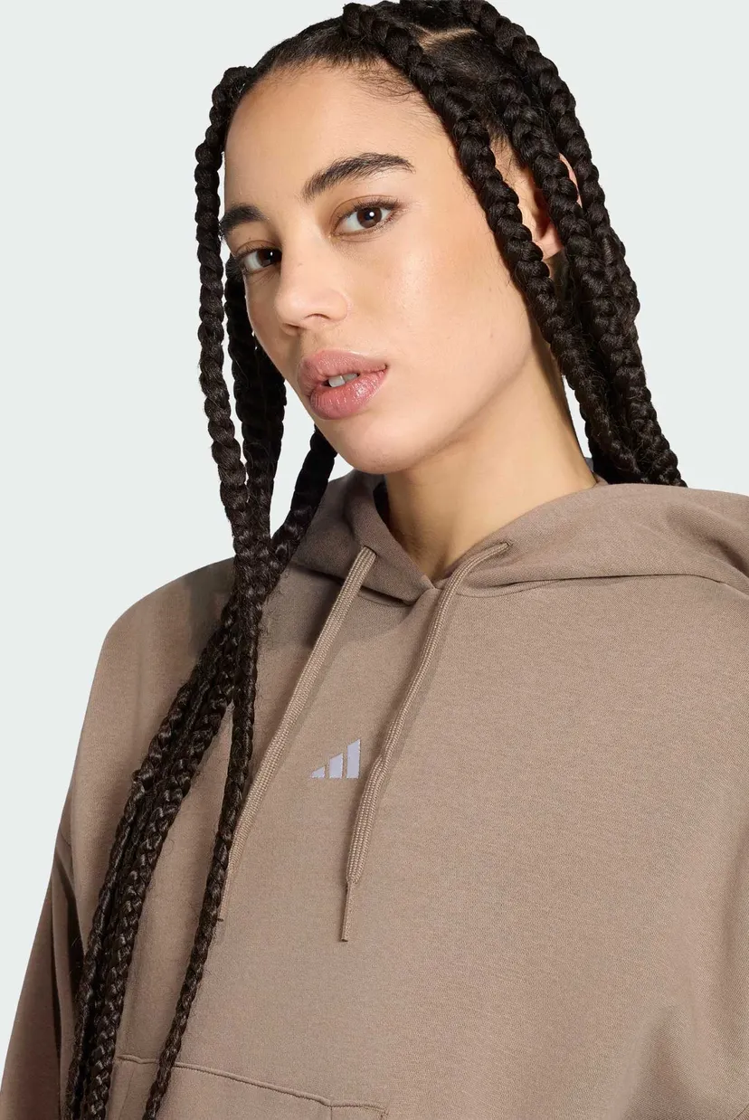 Жіноче коричневе худі Essentials Small Logo Feel Cozy 4