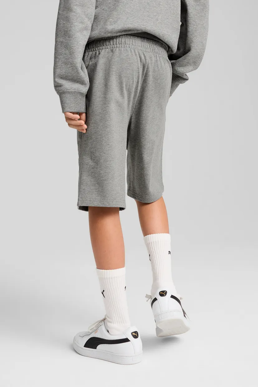 Детские серые шорты ESS No. 1 Logo Jersey Shorts Youth 3