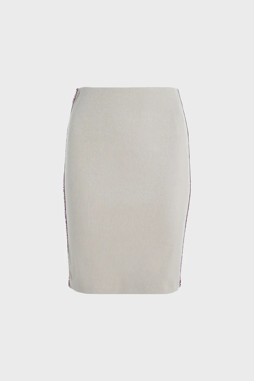 Женская бежевая юбка LOGO ELASTIC LONG RIB 5