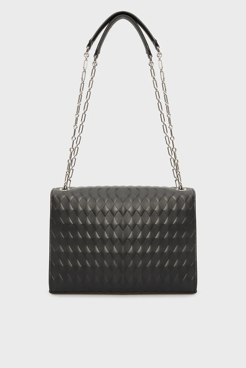 Женская черная сумка MINI QUILT CONVERTIBLE CHAIN BAG 4