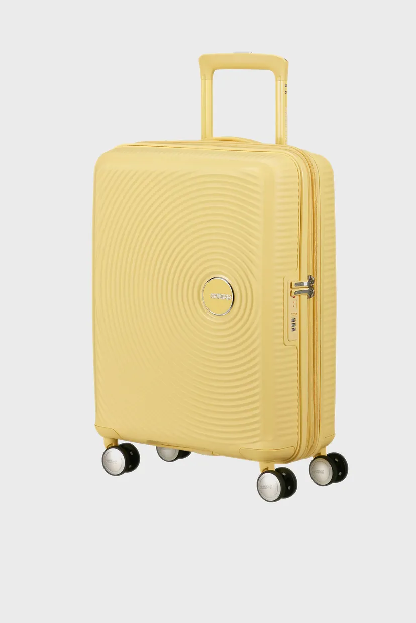Жовта валіза 55 см SOUNDBOX PASTEL YELLOW 3
