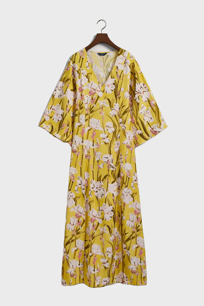 Жіноча жовта сукня з візерунком IRIS PRINT 7
