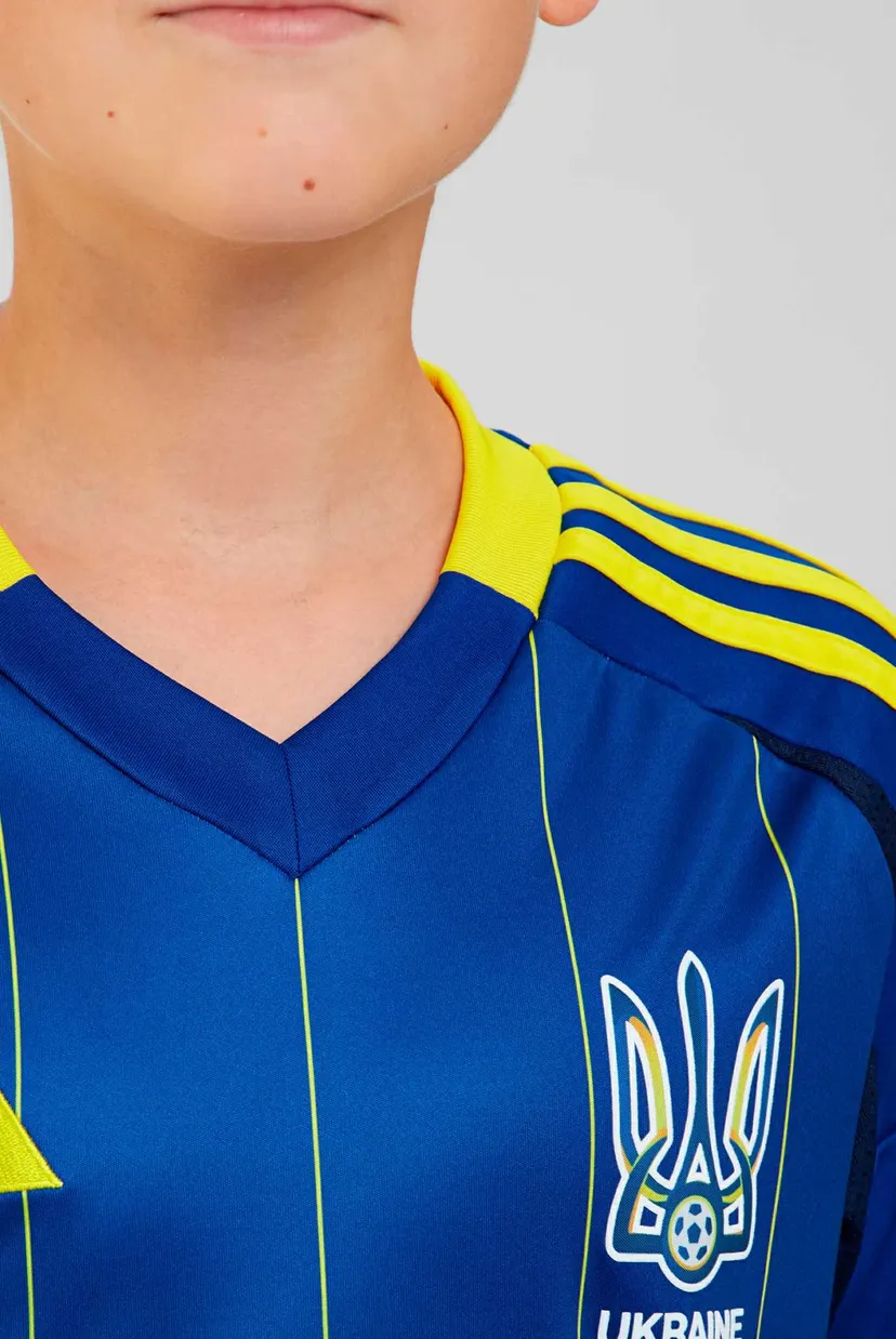 Детская синяя футболка в полоску Ukraine 24 Kids 4