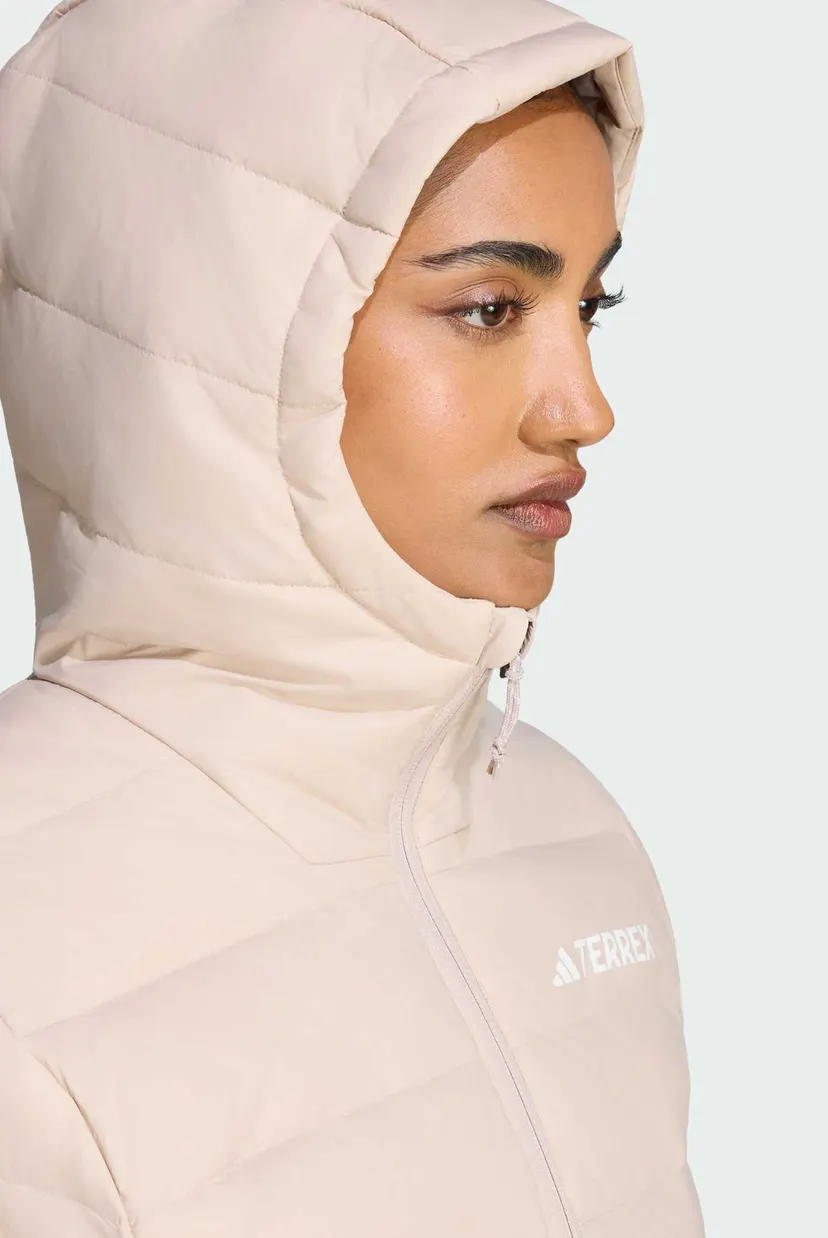 Жіночий бежевий пуховик Terrex Multi Essentials CLIMAWARM Light Down Hooded 4