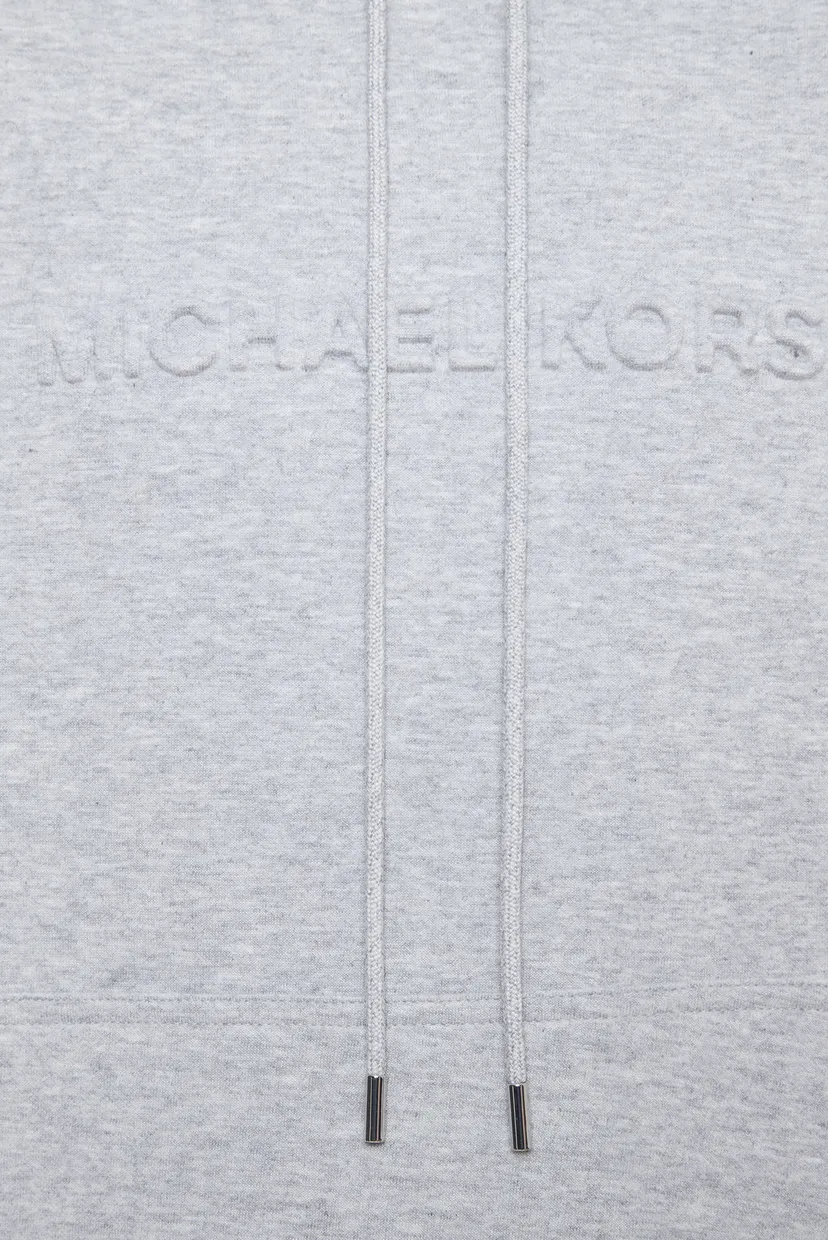 Мужское серое худи EMBOSSED LOGO HOODIE 3