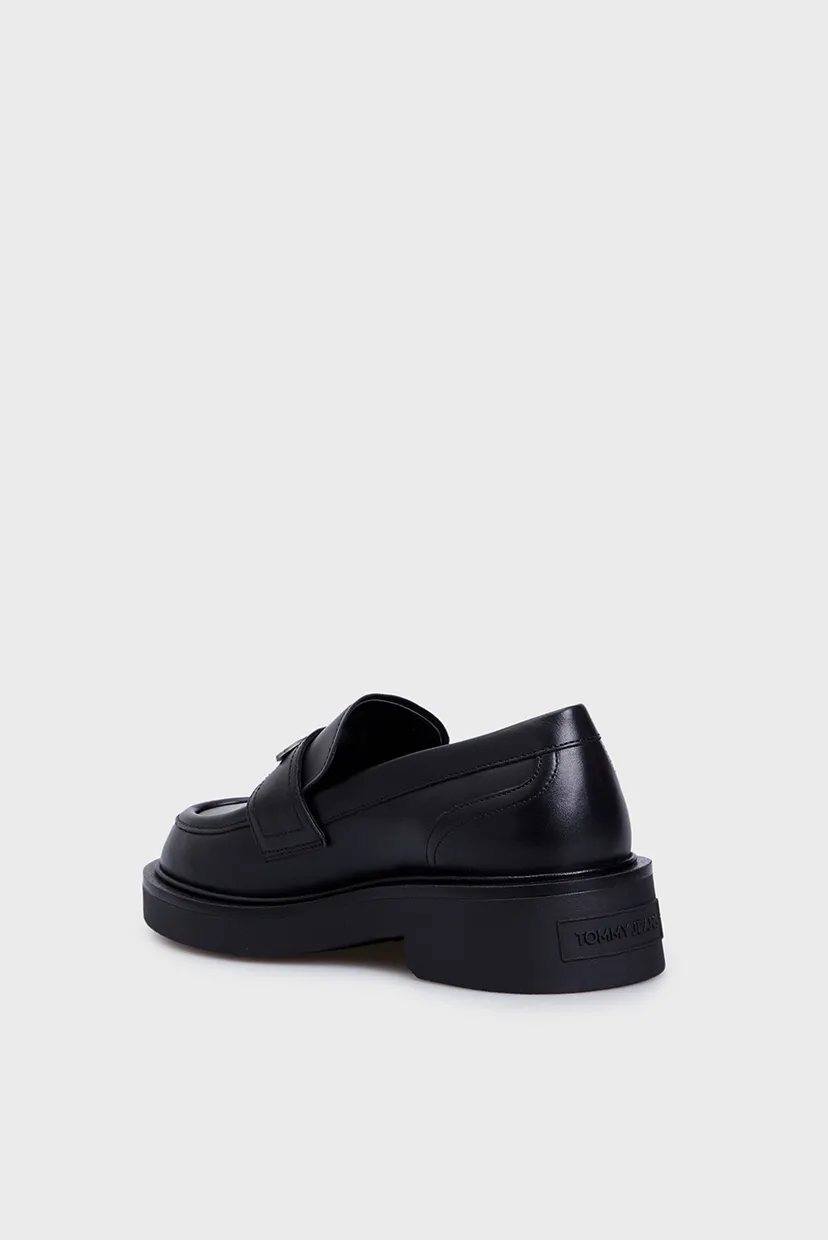 Женские черные кожаные лоферы TJW FLAT LOAFER 5