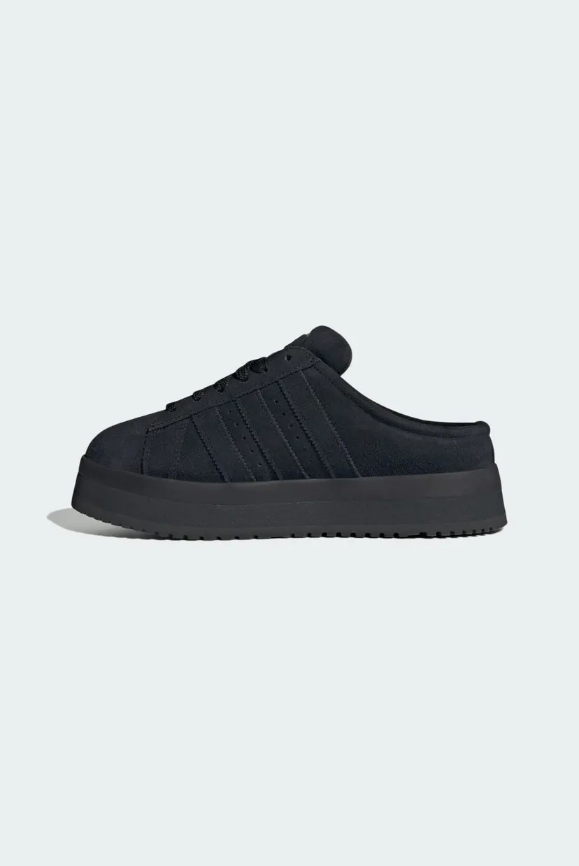 Женские черные замшевые клоги Campus 00s Winter Low 6