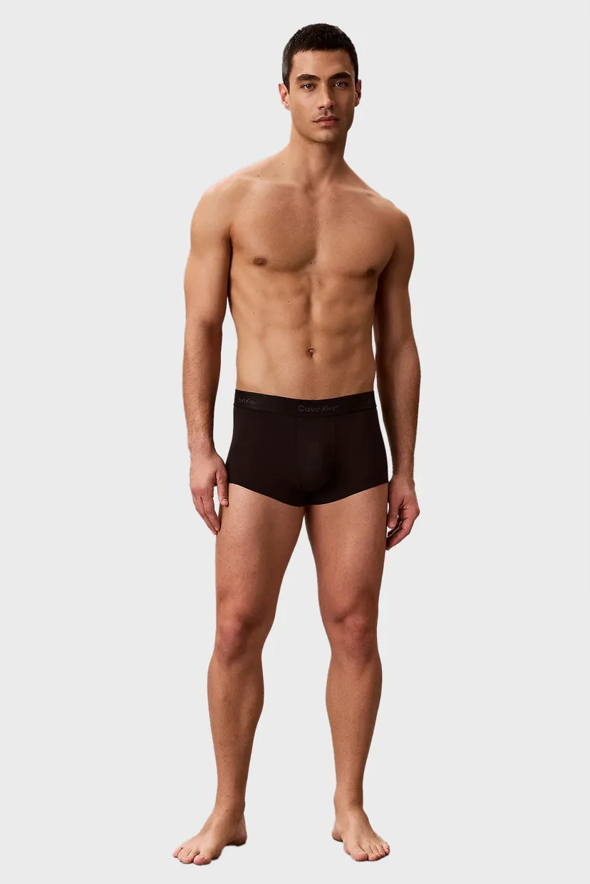 Чоловічі чорні боксери (3 шт) LOW RISE TRUNK 4