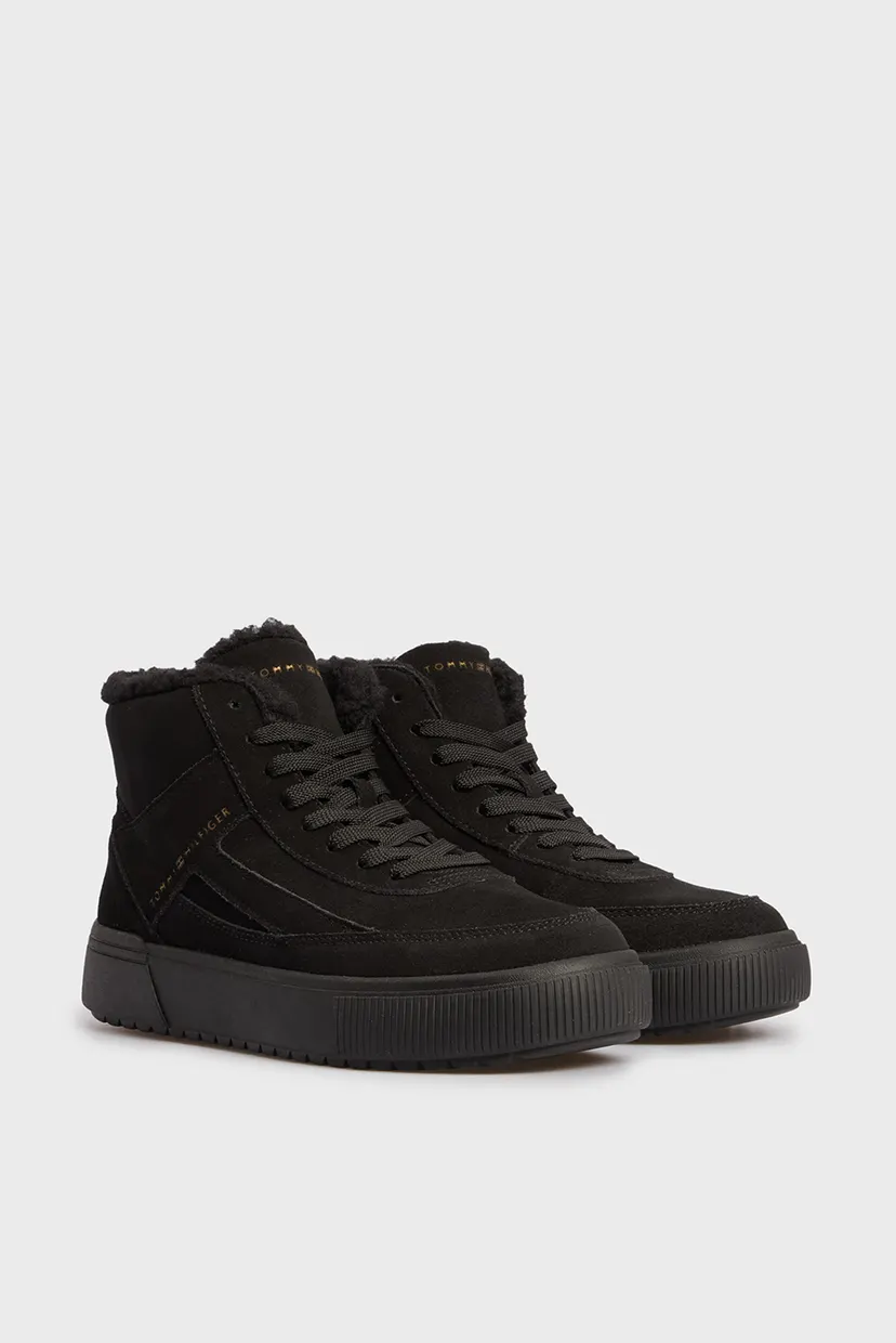 Женские черные замшевые хайтопы SUEDE VULC WINTER SNEAKER 3