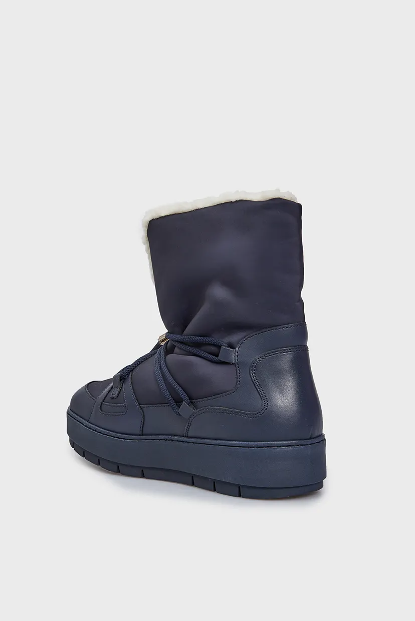 Женские темно-синие дутики TOMMY ESSENTIAL SNOWBOOT 5