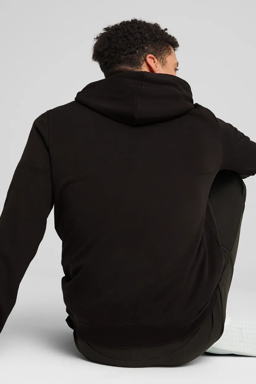 Чоловіче чорне худі Essentials No. 1 Logo Hoodie PUMA 682572 — MD