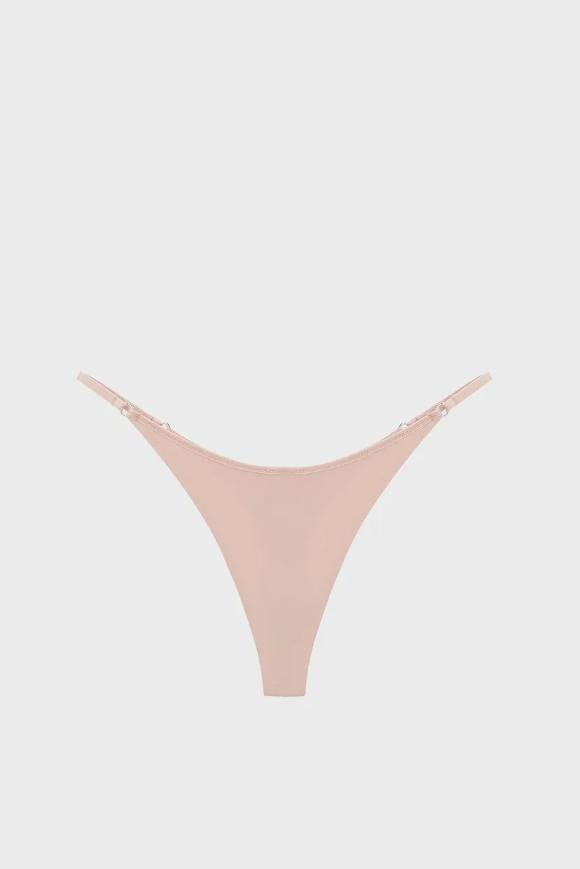 Женские розовые трусики THONG 6