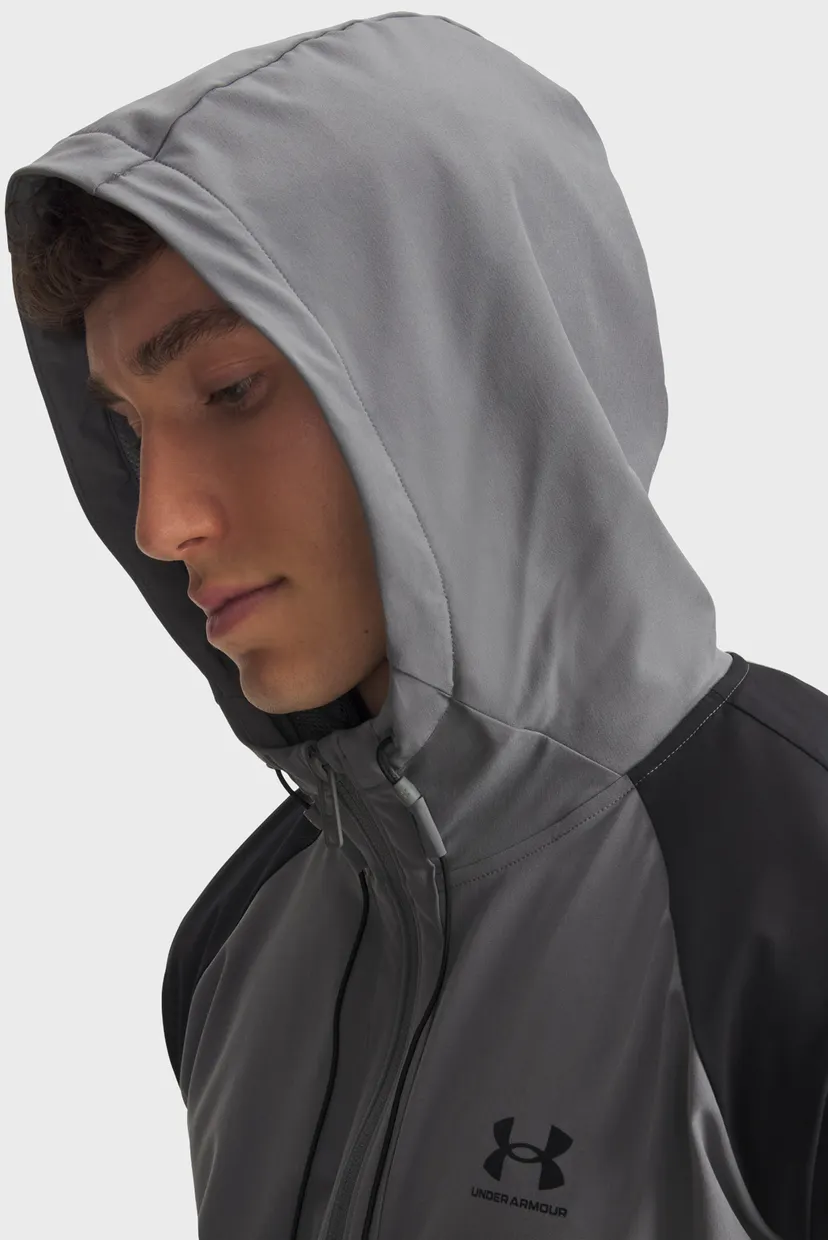 Чоловіча сіра вітровка UA Vibe Woven Jacket 3