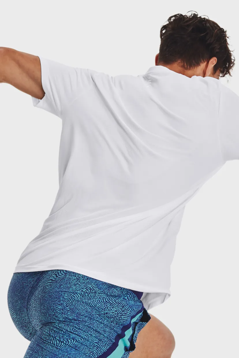 Чоловіча біла футболка UA SEAMLESS STRIDE SS 4