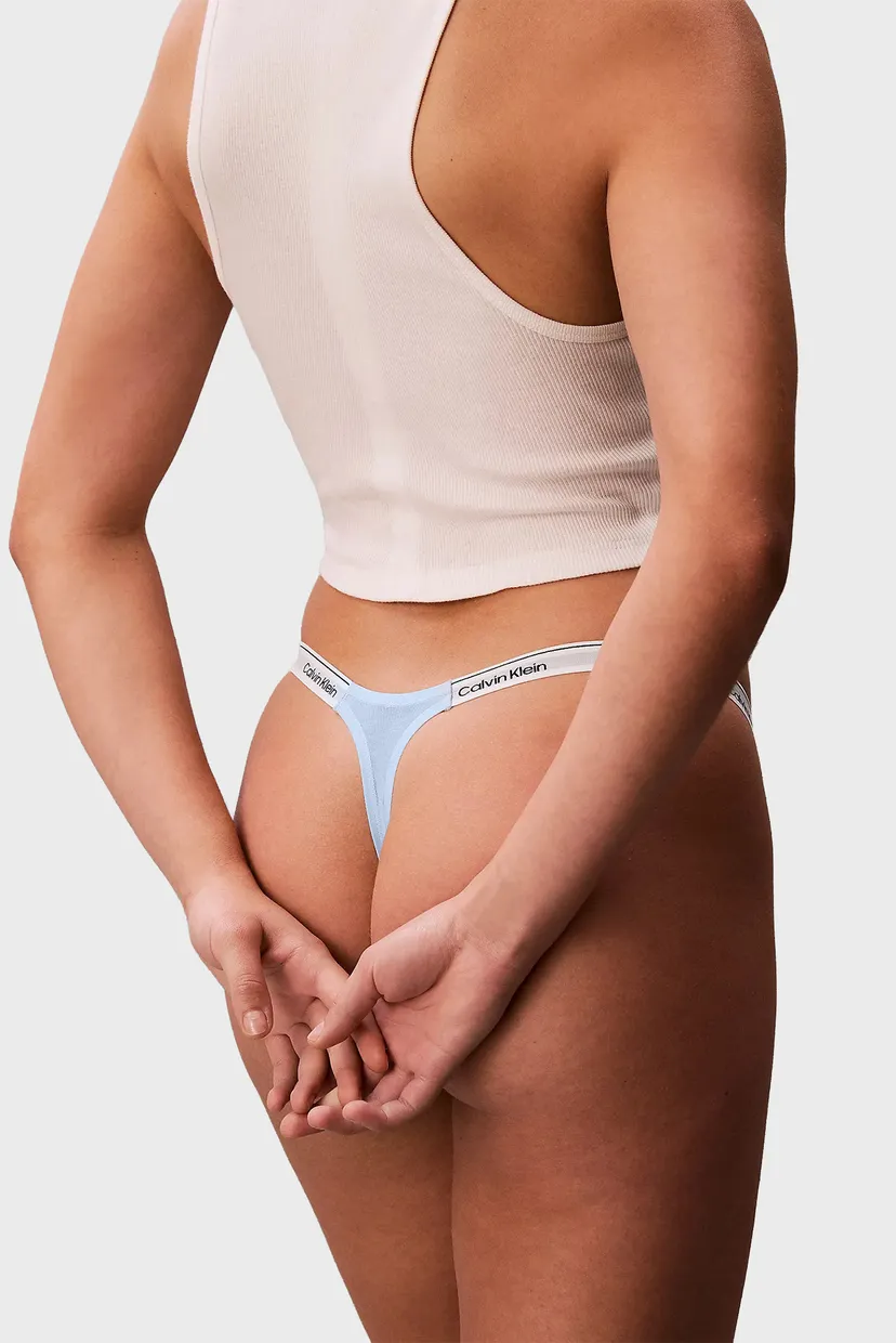 Женские голубые трусики DIPPED STRING THONG 5