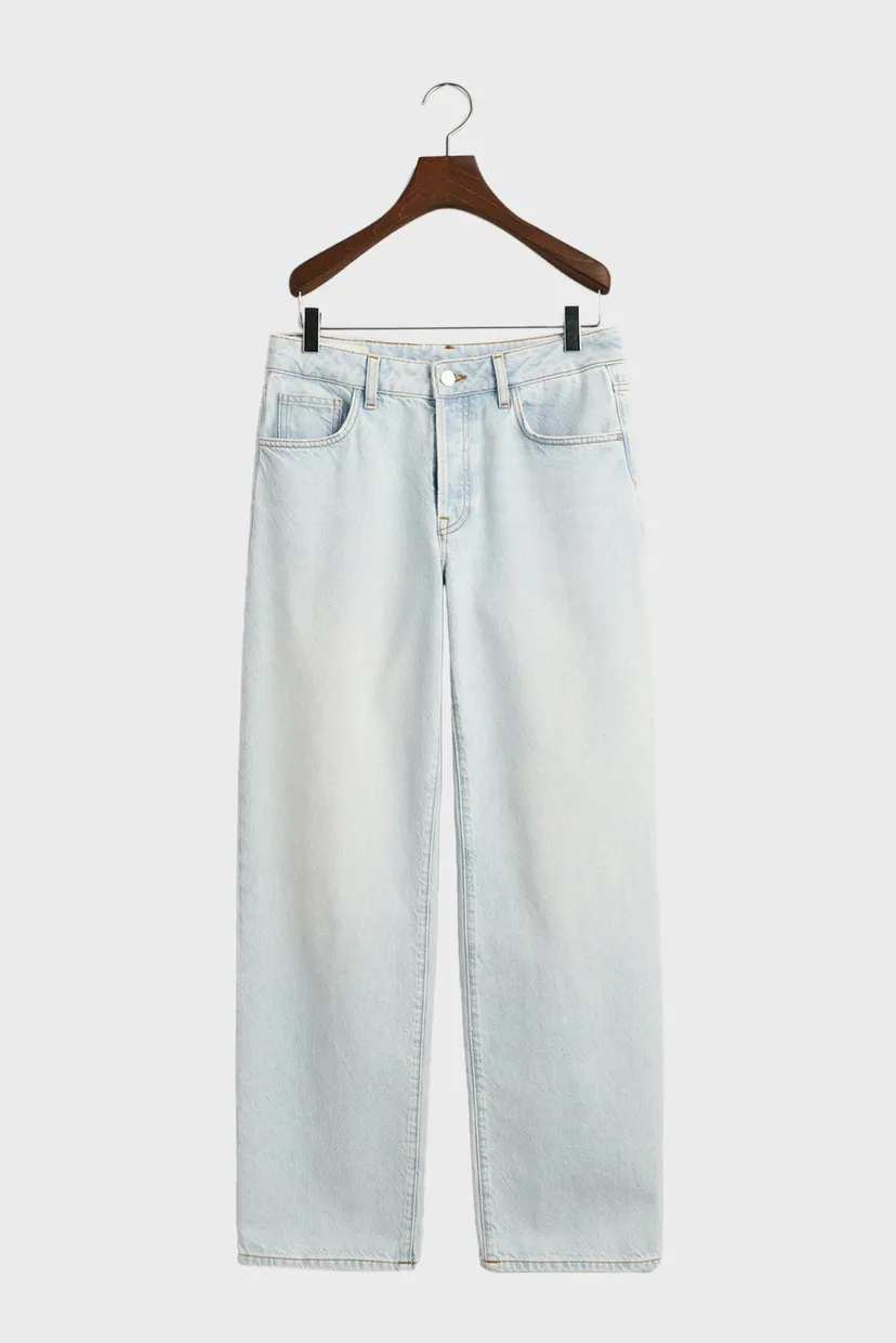 Жіночі блакитні джинси STRAIGHT RIGID JEANS 7