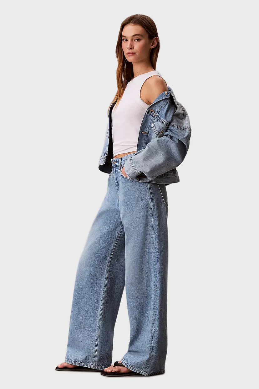 Женские голубые джинсы THE WIDE LEG 3