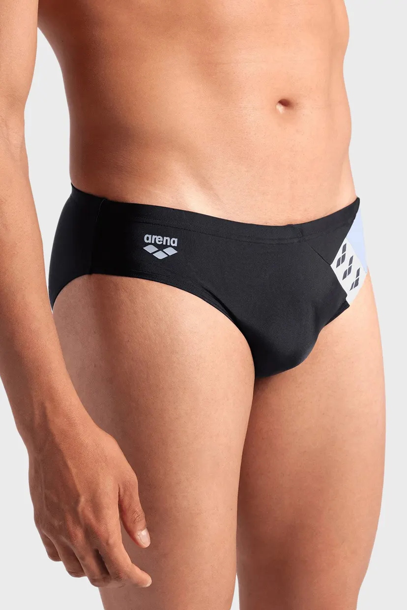 Чоловічі чорні плавки STRIPE SWIM BRIEFS 4
