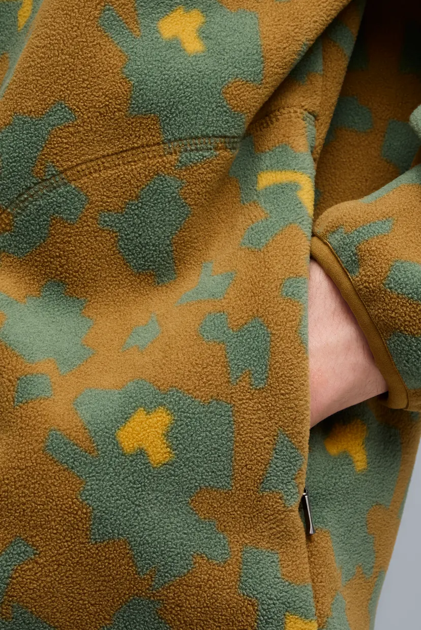 Чоловіче оливкове худі з візерунком Special Items All-Over Print Fleece Hoodie Men 5