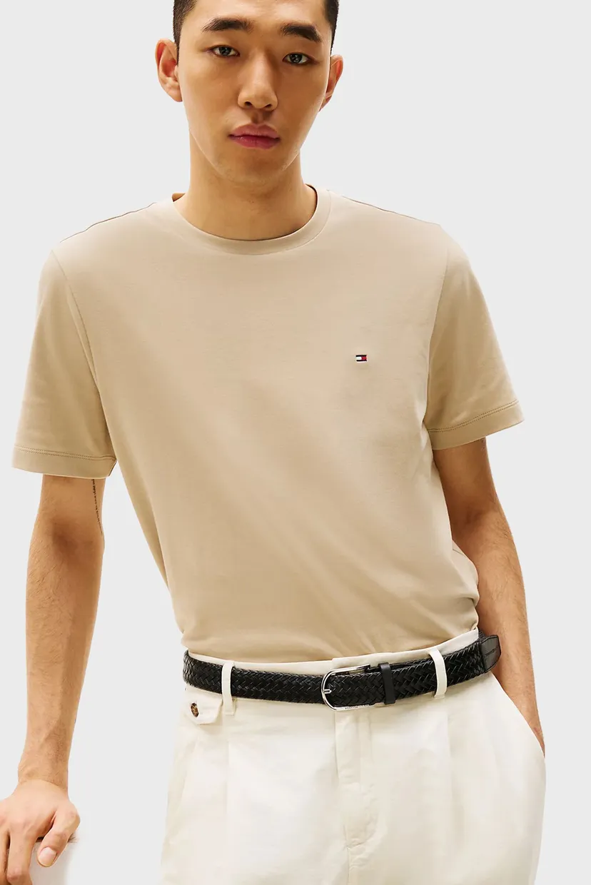 Чоловіча бежева футболка LIGHT INTERLOCK TEE 4