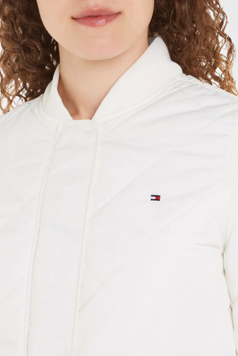 Женский белый бомбер LW QUILTED BOMBER JACKET 3