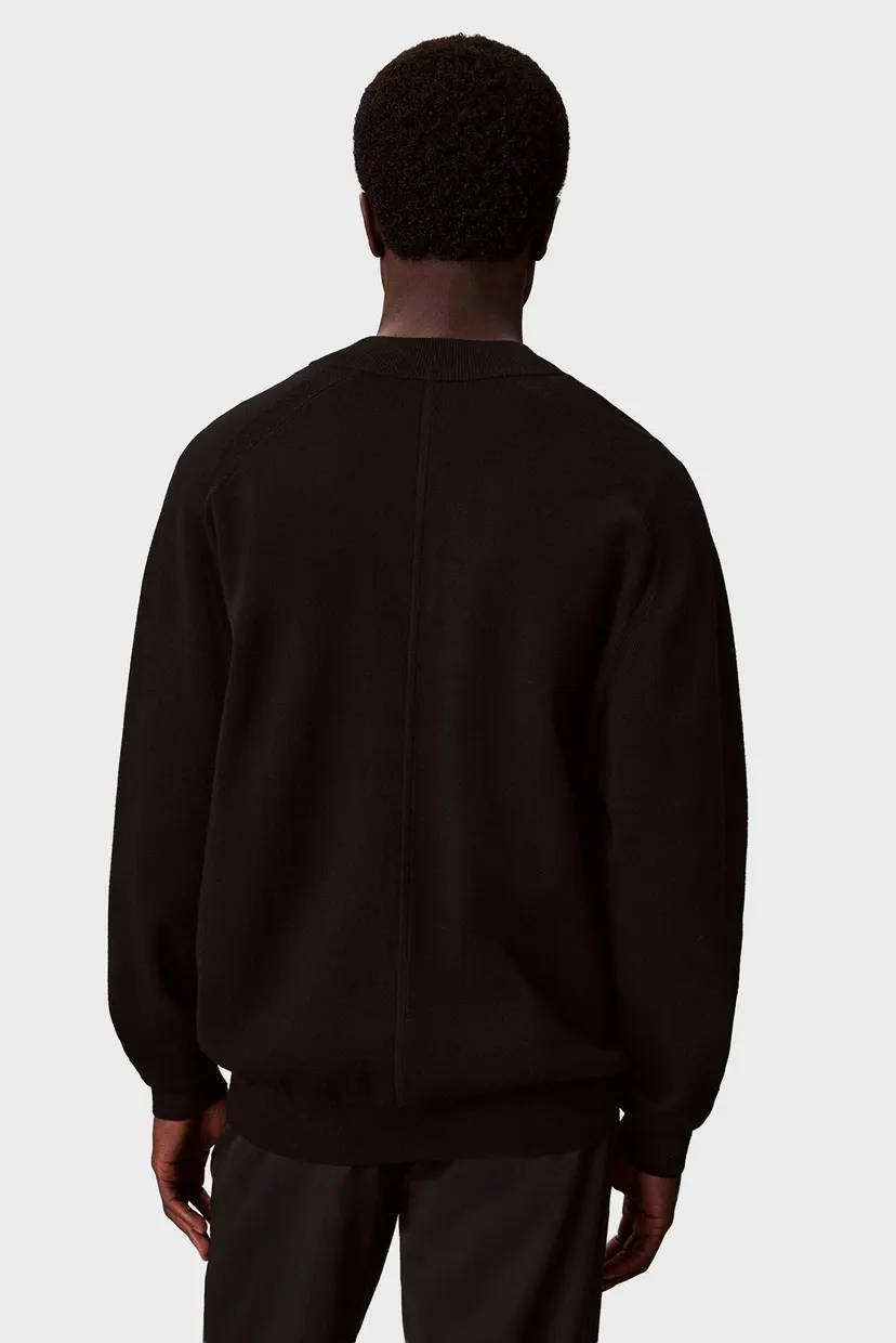 Мужской черный бомбер LS CK TECH KNIT 3