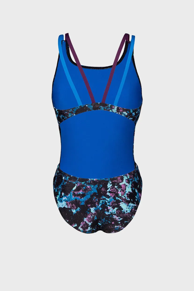 Женский темно-синий купальник с узором ROCKIN SWIMSUIT SWIM TECH MULT 7