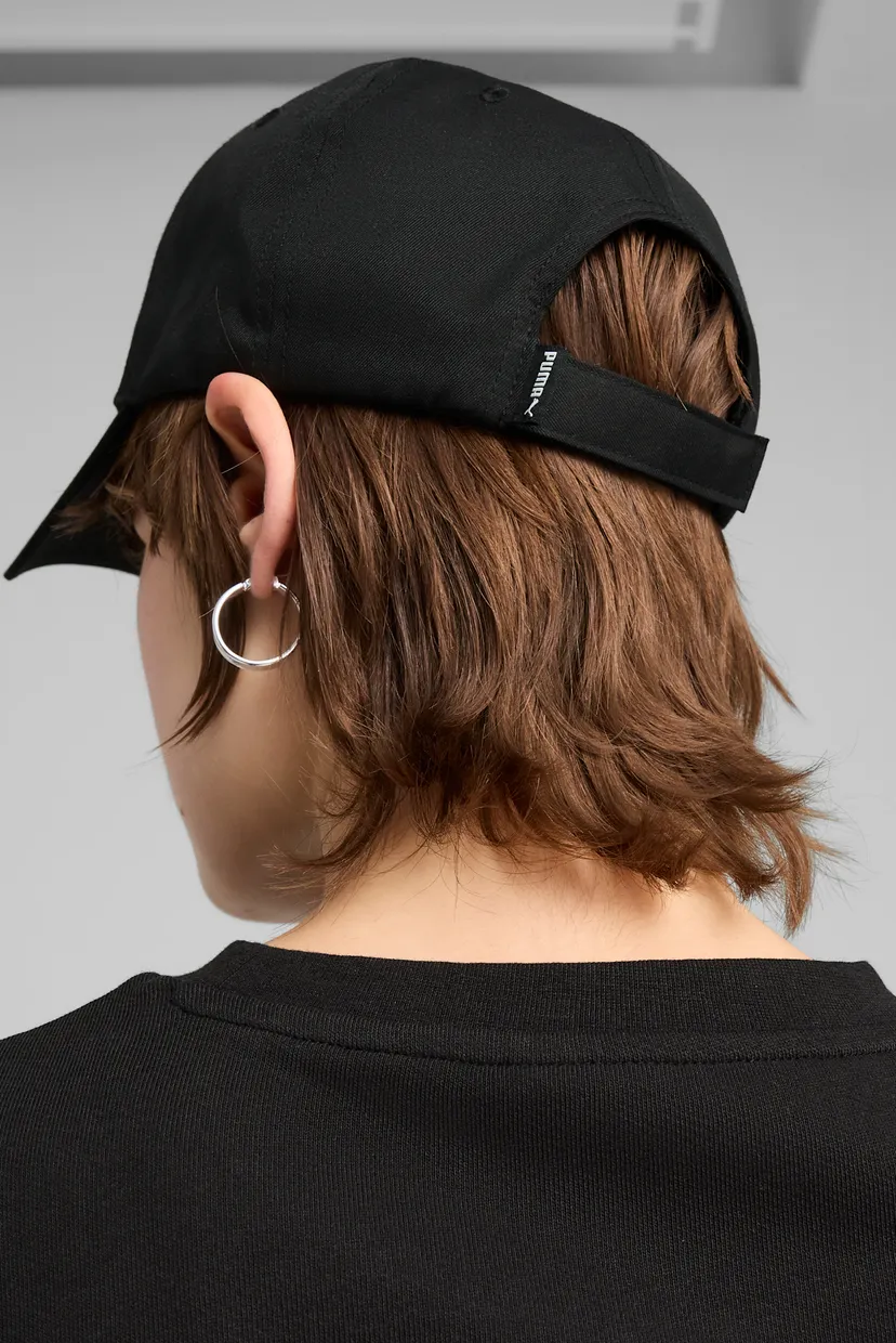 Черная кепка ESS Metal PUMA Cat Baseball Cap 4