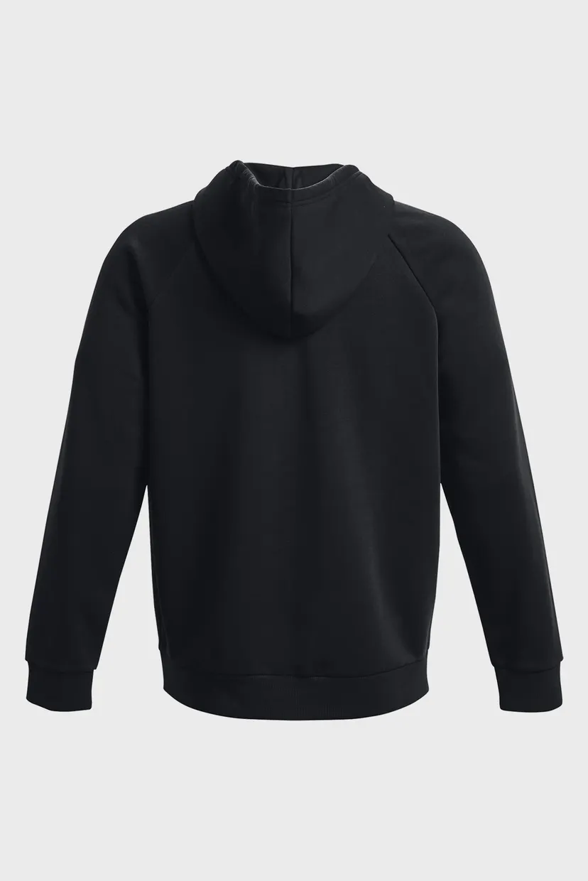 Мужское черное худи UA Rival Fleece FZ Hoodie 6
