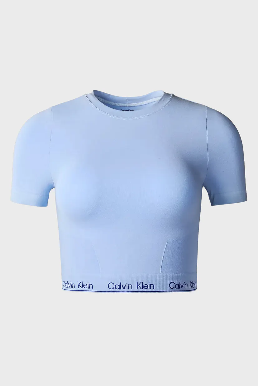 Жіночий блакитний топ SHORT SLEEVE 7