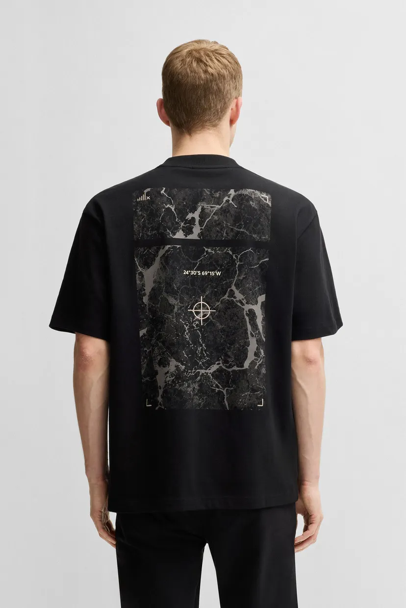 Мужская черная футболка Te_Nowhere BOSS Orange 50539188 — MD-Fashion